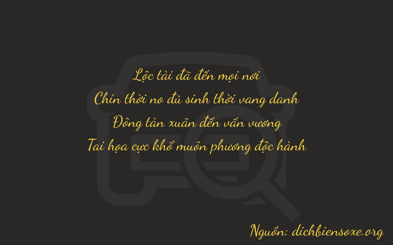 Thơ dịch biển số xe 6941