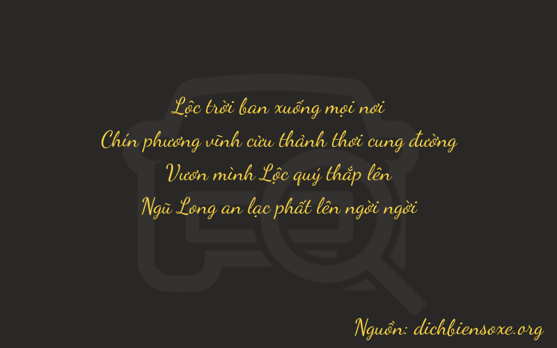 Thơ dịch biển số xe 6945