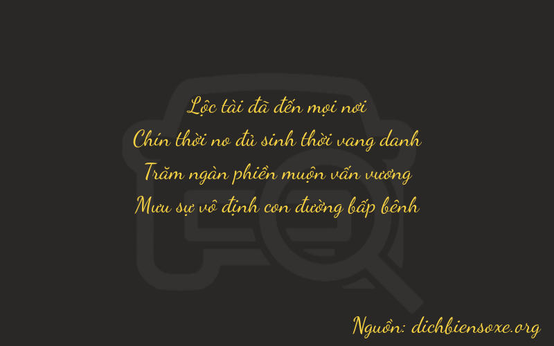 Thơ dịch biển số xe 6950