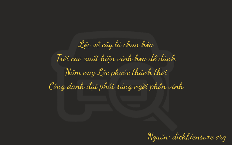 Thơ dịch biển số xe 6951