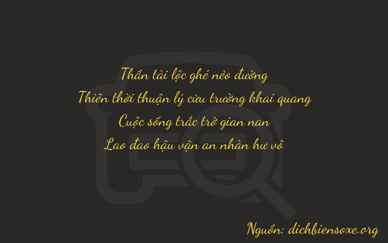 Thơ dịch biển số xe 6953
