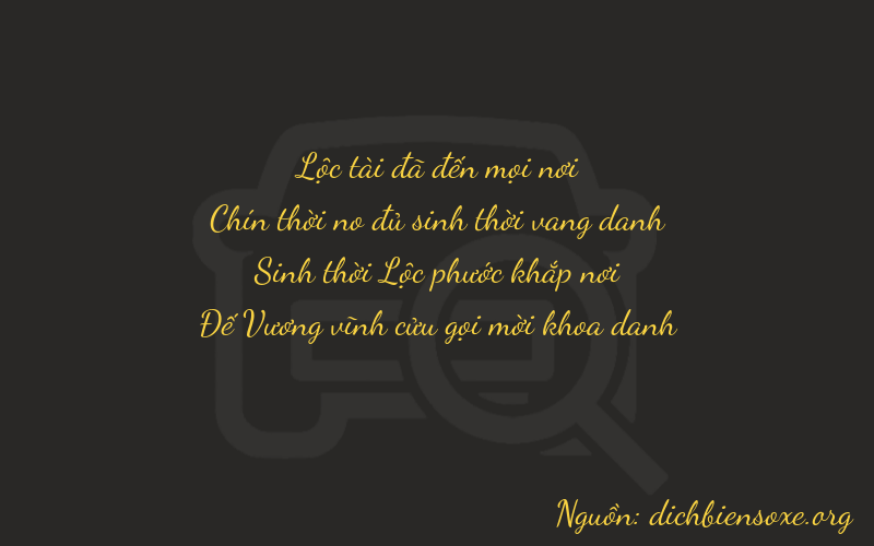 Thơ dịch biển số xe 6959