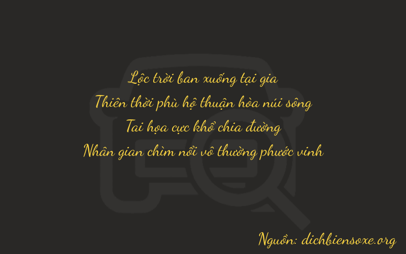 Thơ dịch biển số xe 6964