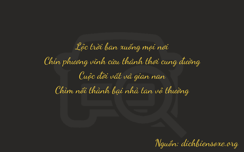 Thơ dịch biển số xe 6972