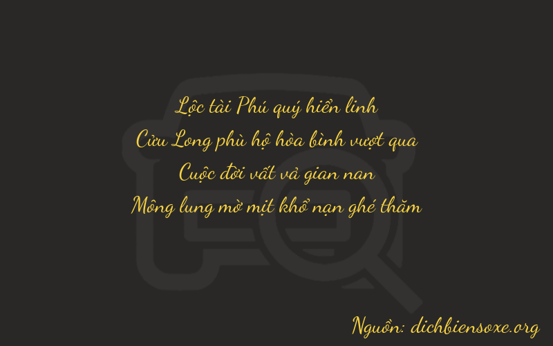 Thơ dịch biển số xe 6974