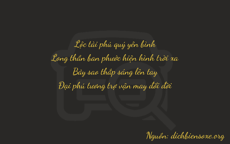 Thơ dịch biển số xe 6976