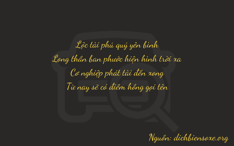 Thơ dịch biển số xe 6985