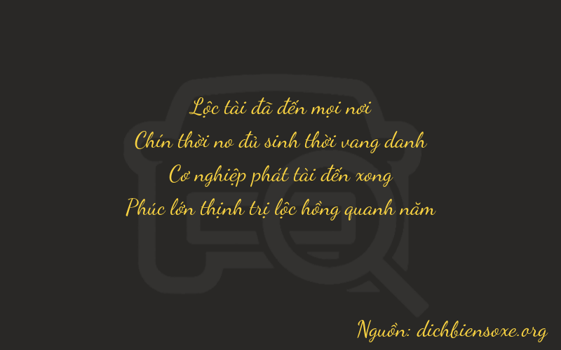 Thơ dịch biển số xe 6986