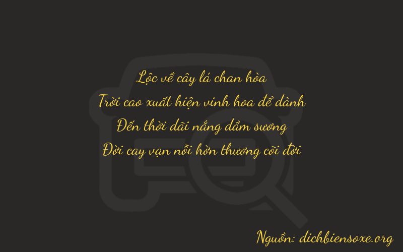 Thơ dịch biển số xe 6987