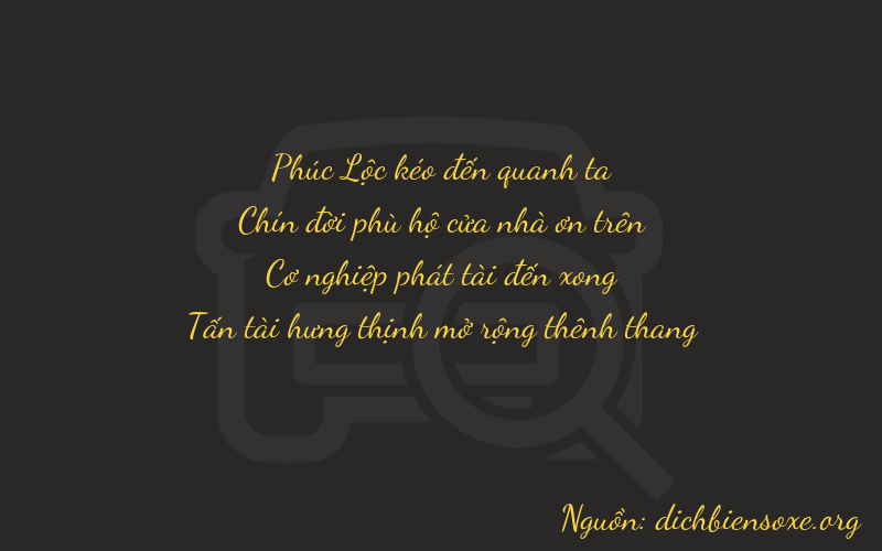 Thơ dịch biển số xe 6988