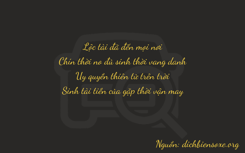 Thơ dịch biển số xe 6995