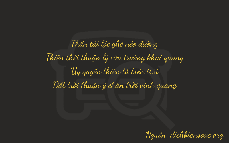 Thơ dịch biển số xe 6998