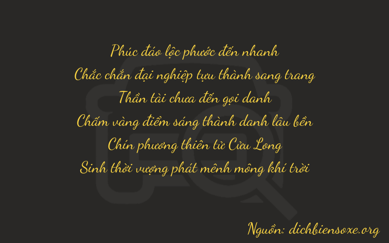 Thơ dịch biển số xe 61790