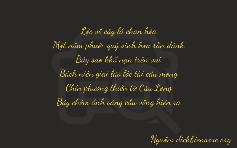 Thơ dịch biển số xe 61797