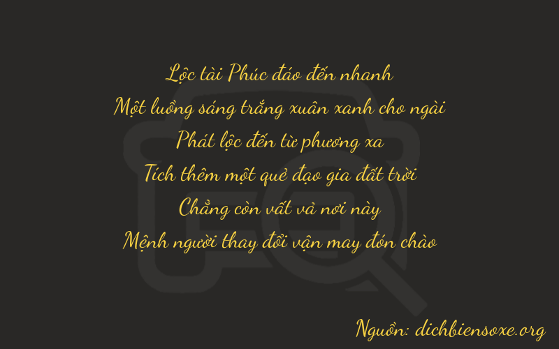 Thơ dịch biển số xe 61803