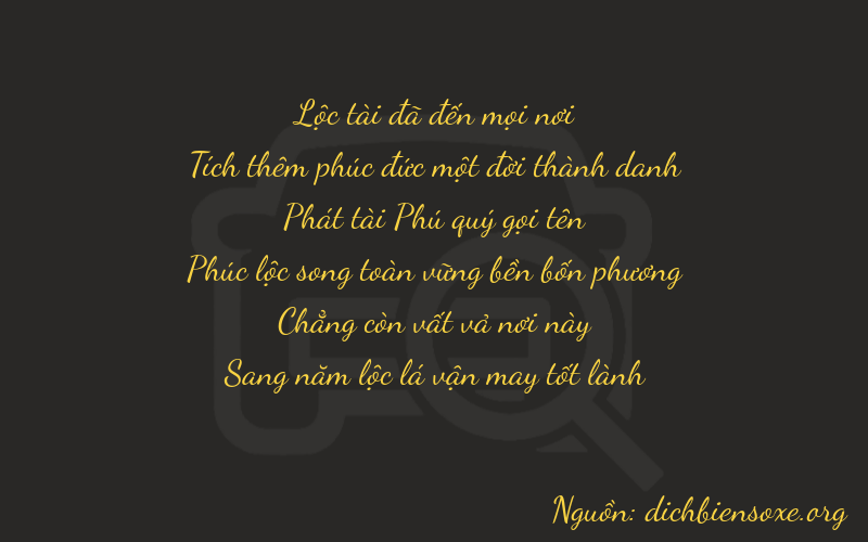 Thơ dịch biển số xe 61805