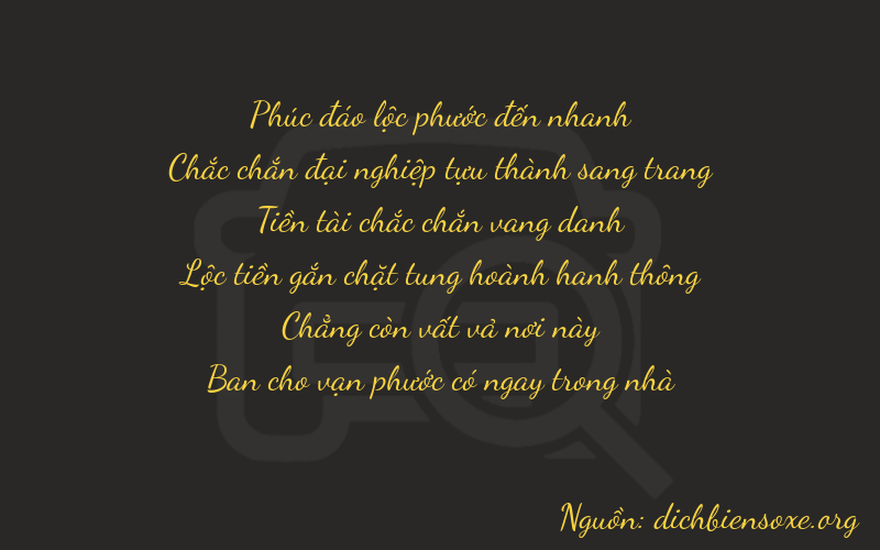 Thơ dịch biển số xe 61808