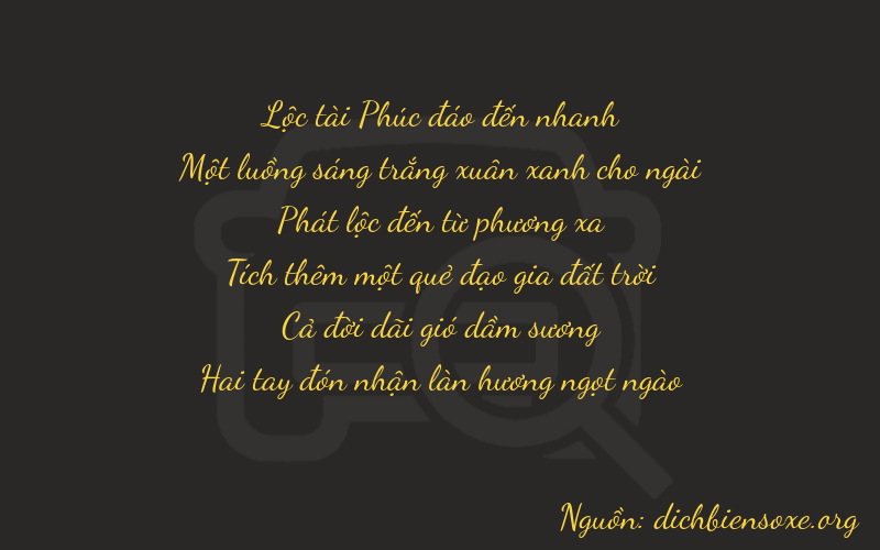 Thơ dịch biển số xe 61812