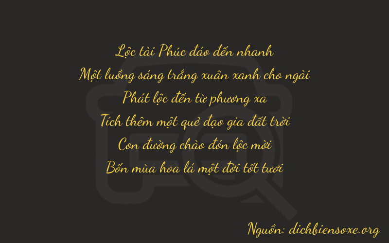 Thơ dịch biển số xe 61821