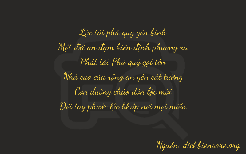 Thơ dịch biển số xe 61822