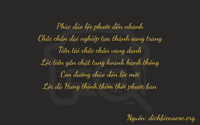 Thơ dịch biển số xe 61826
