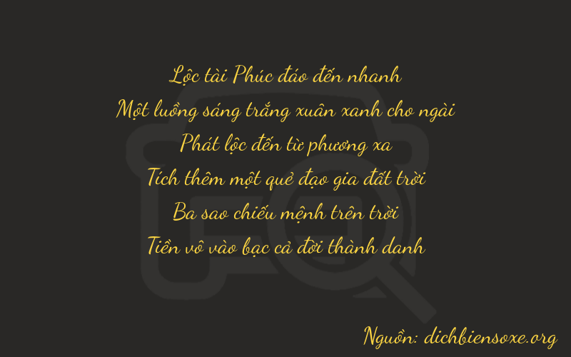 Thơ dịch biển số xe 61830