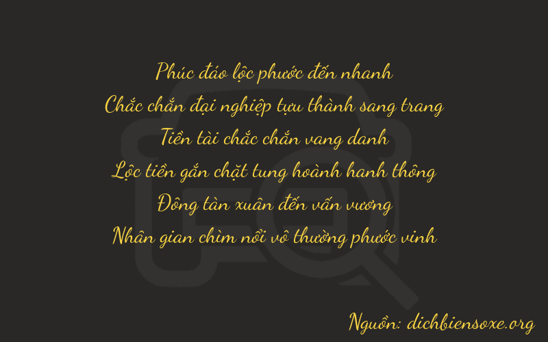 Thơ dịch biển số xe 61844
