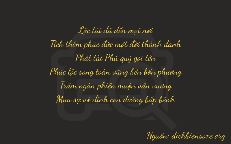 Thơ dịch biển số xe 61850