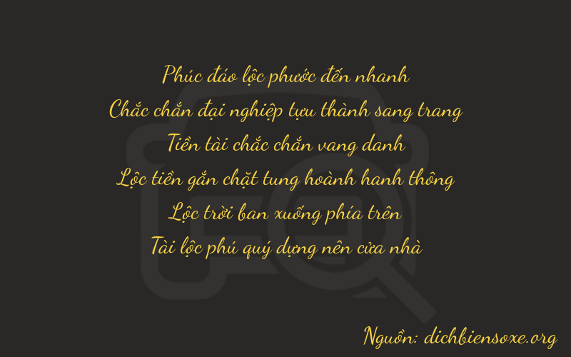 Thơ dịch biển số xe 61862