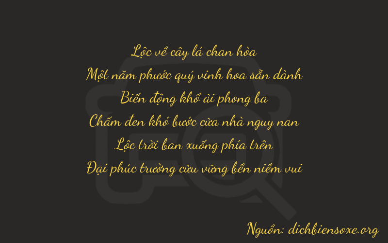 Thơ dịch biển số xe 61869