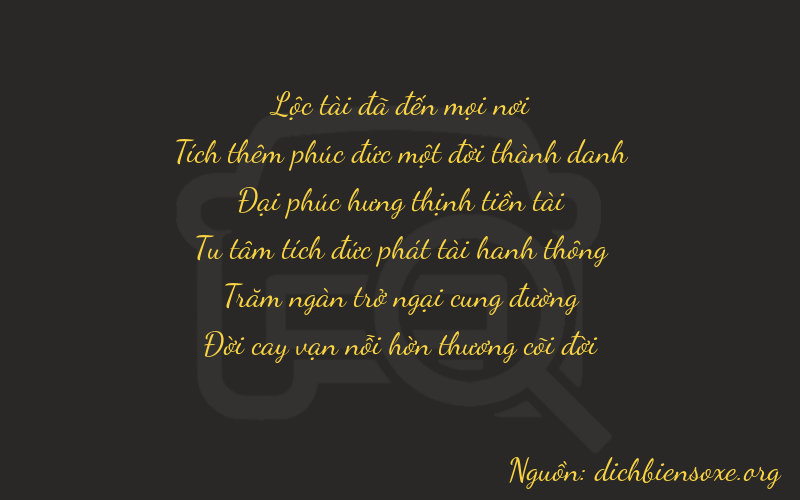 Thơ dịch biển số xe 61877