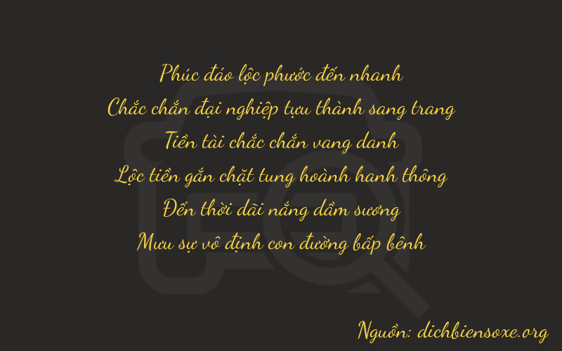 Thơ dịch biển số xe 61880