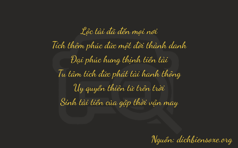 Thơ dịch biển số xe 61895