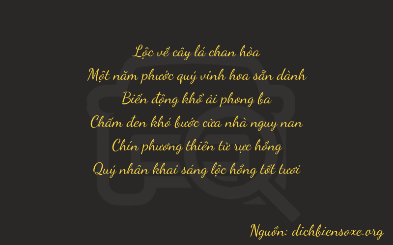 Thơ dịch biển số xe 61896