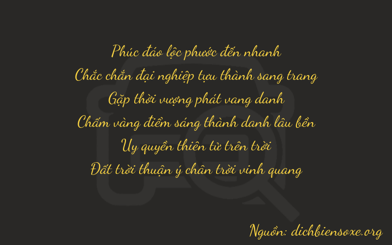 Thơ dịch biển số xe 61898