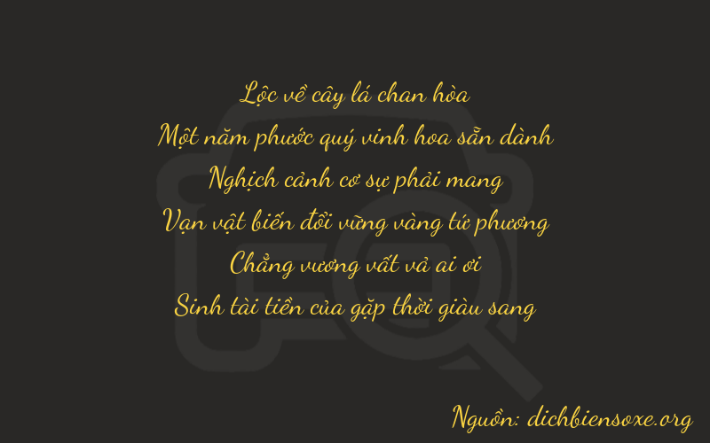 Thơ dịch biển số xe 61905