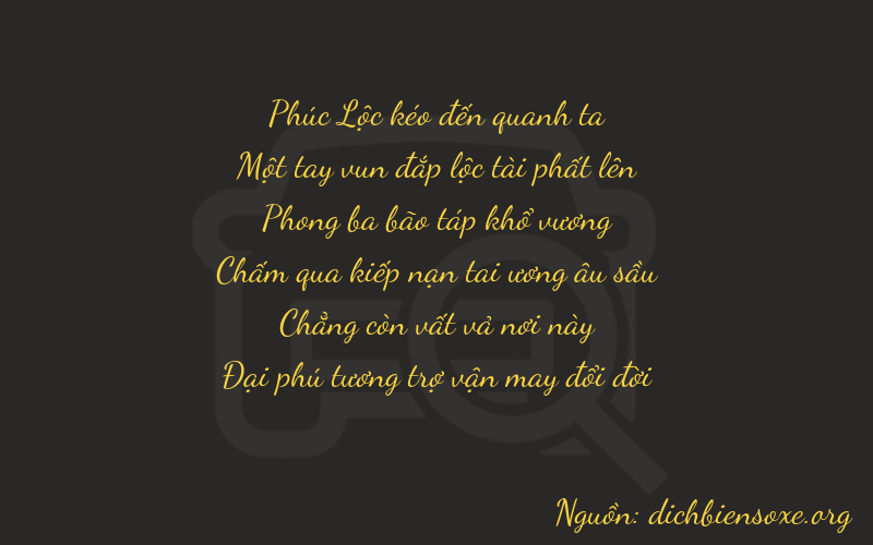 Thơ dịch biển số xe 61906