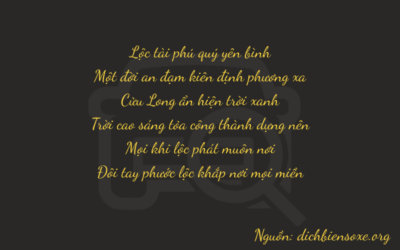 Thơ dịch biển số xe 61912