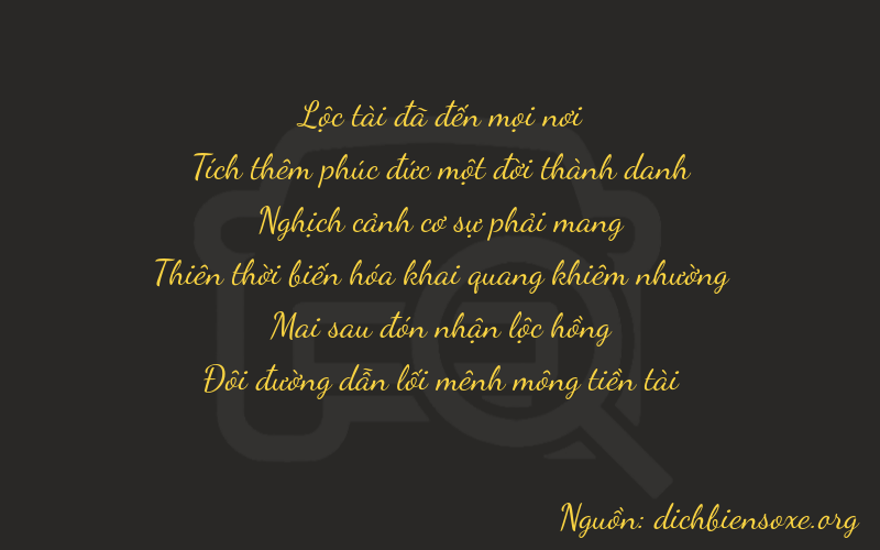 Thơ dịch biển số xe 61922
