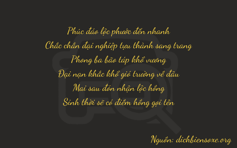 Thơ dịch biển số xe 61925