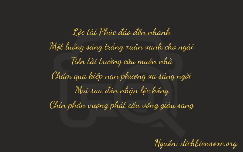 Thơ dịch biển số xe 61929