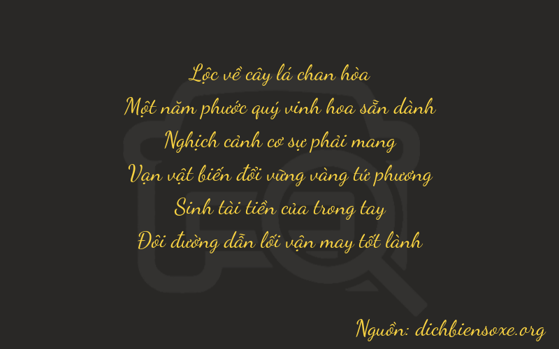 Thơ dịch biển số xe 61932
