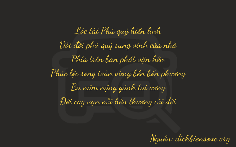 Thơ dịch biển số xe 61937