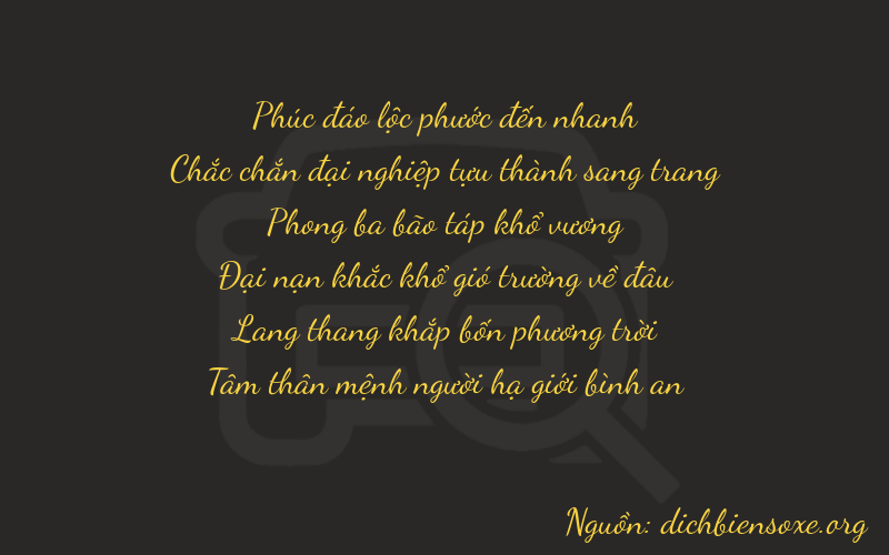 Thơ dịch biển số xe 61943