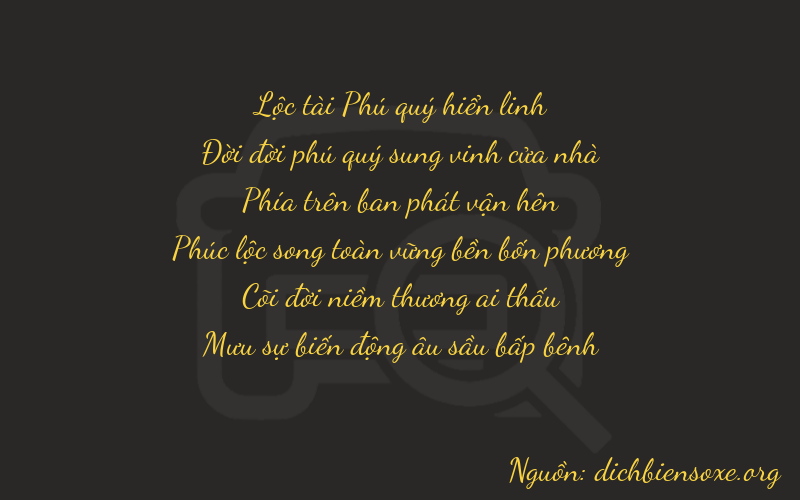 Thơ dịch biển số xe 61946