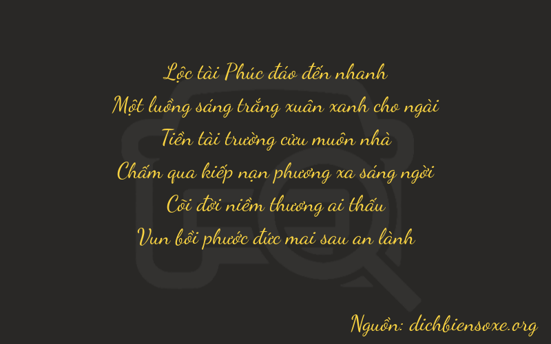 Thơ dịch biển số xe 61947