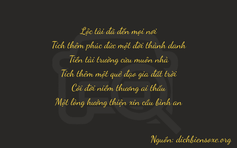 Thơ dịch biển số xe 61949
