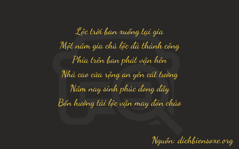 Thơ dịch biển số xe 61954
