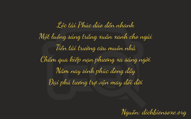 Thơ dịch biển số xe 61956