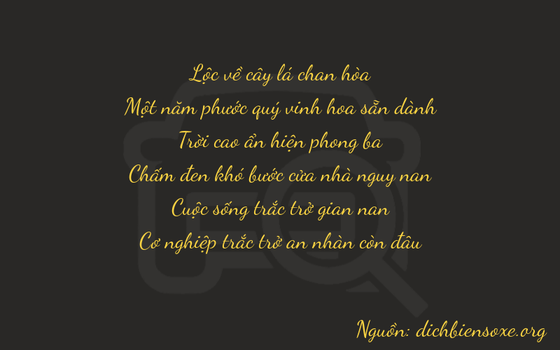Thơ dịch biển số xe 61959